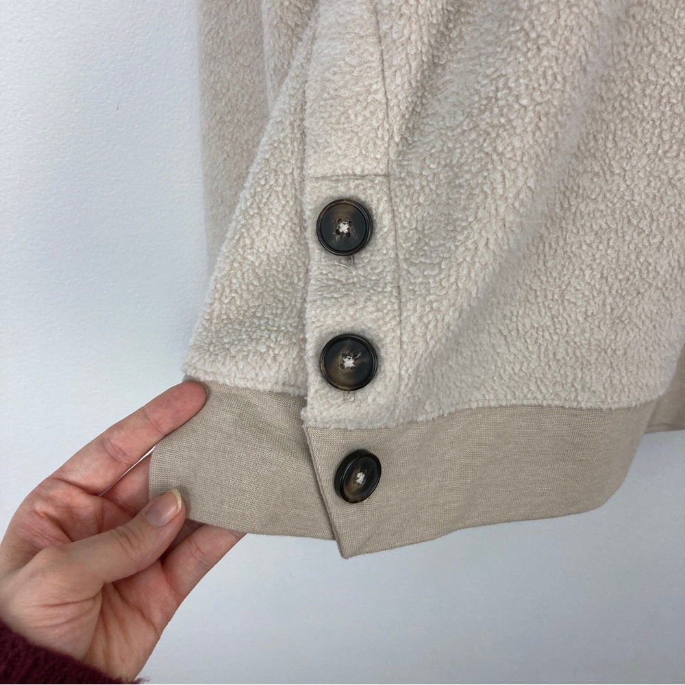 Madewell Brushed Side Button Relaxed Sweatshirt - Picture 8 of 11